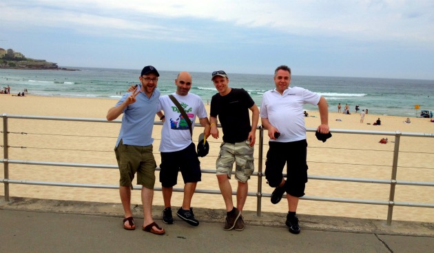 Los embajadores de Atlassian en Bondi Beach