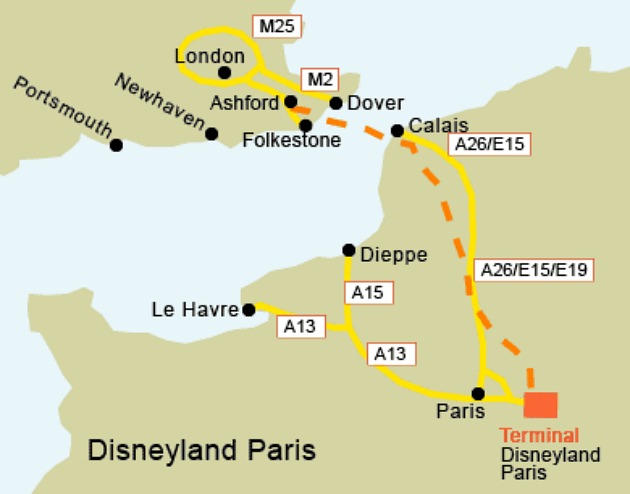 Mapa de Disneyland Paris